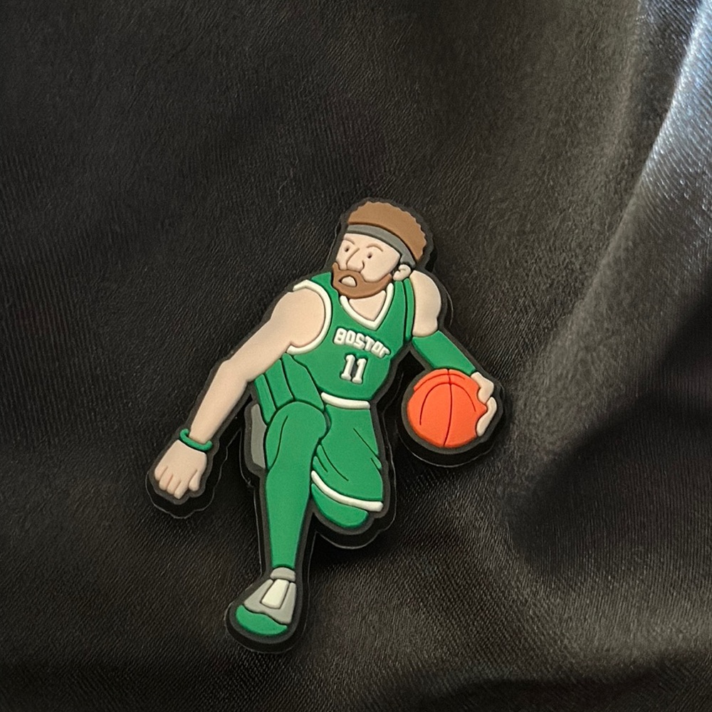 Boston basketball croc charm